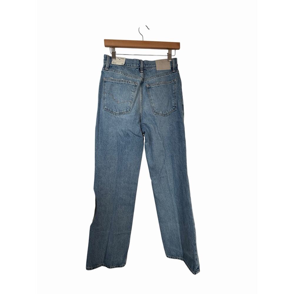 We The Free Women’s Blue Distressed High Rise Straight Leg Denim Jeans - Picture 12 of 16